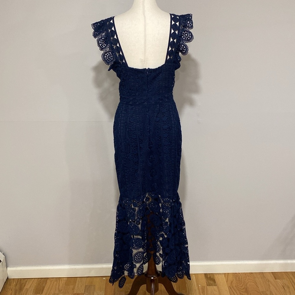 Lena Crochet Lace High Low Dress - Picture 5 of 7